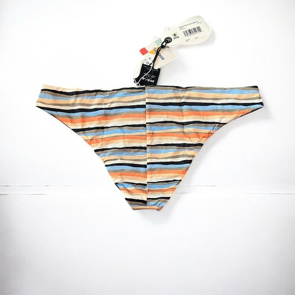 🌻NEW w.tags prAna GEMMA Wave Stripe + Black Reversible Swim Bottom Size Medium - Picture 5 of 13
